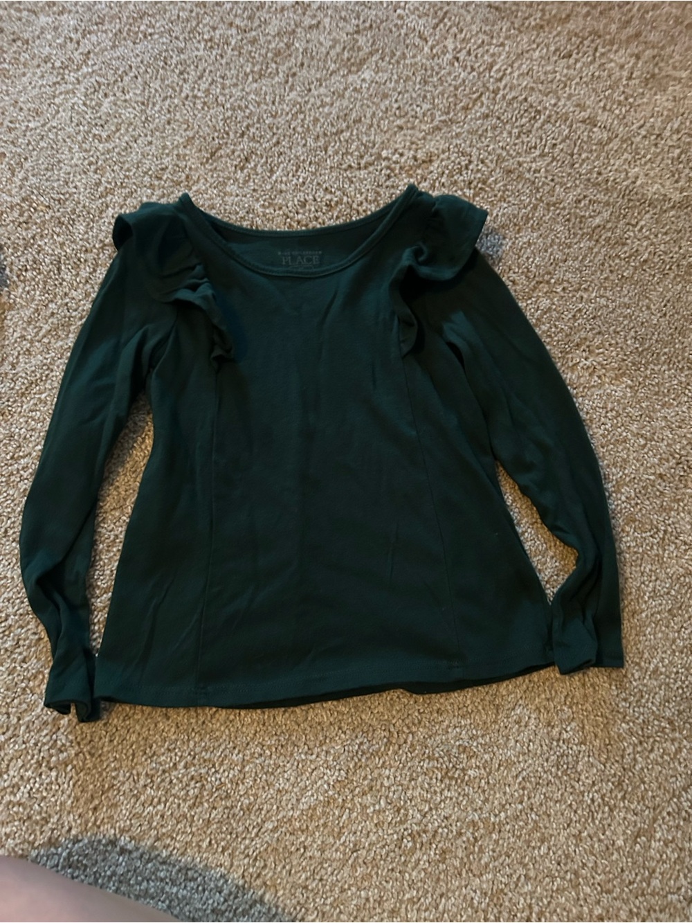 Children’s Place 3T Green Ruffled Top